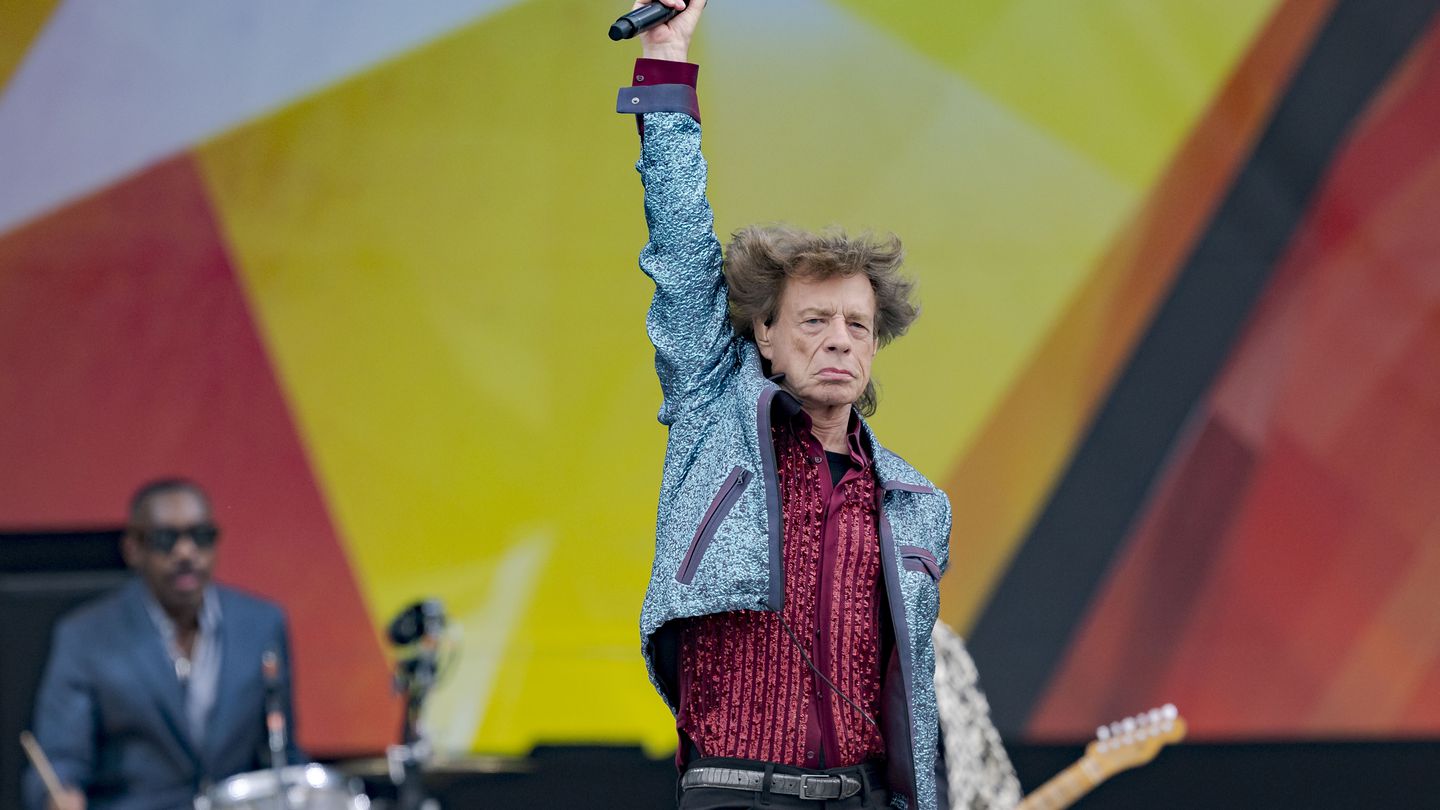 Mick Jagger and the Rolling Stones perform at the New Orleans Jazz and Heritage Festival in New Orleans earlier this month.