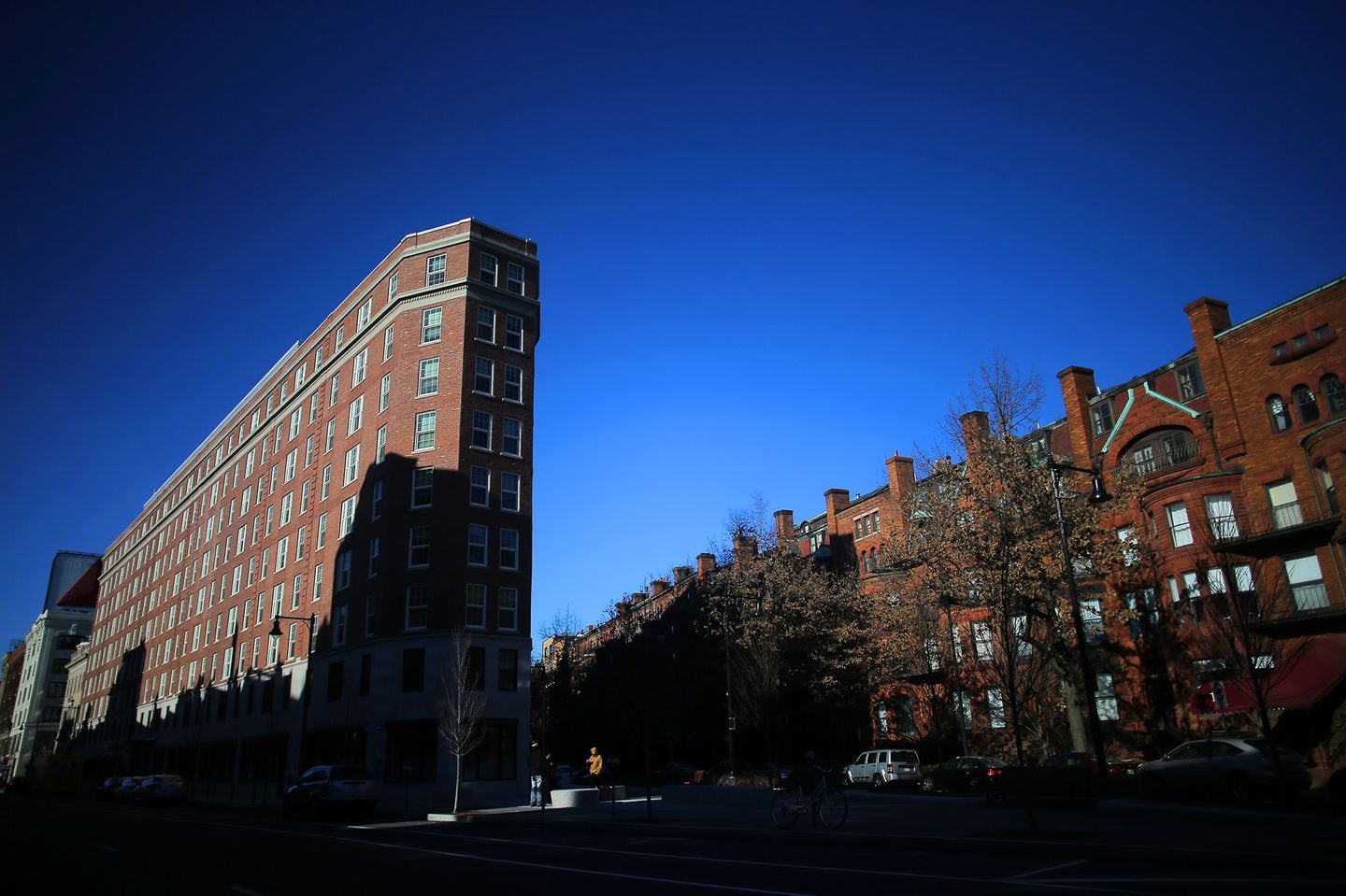 Boston University's Myles Standish Hall in 2019.