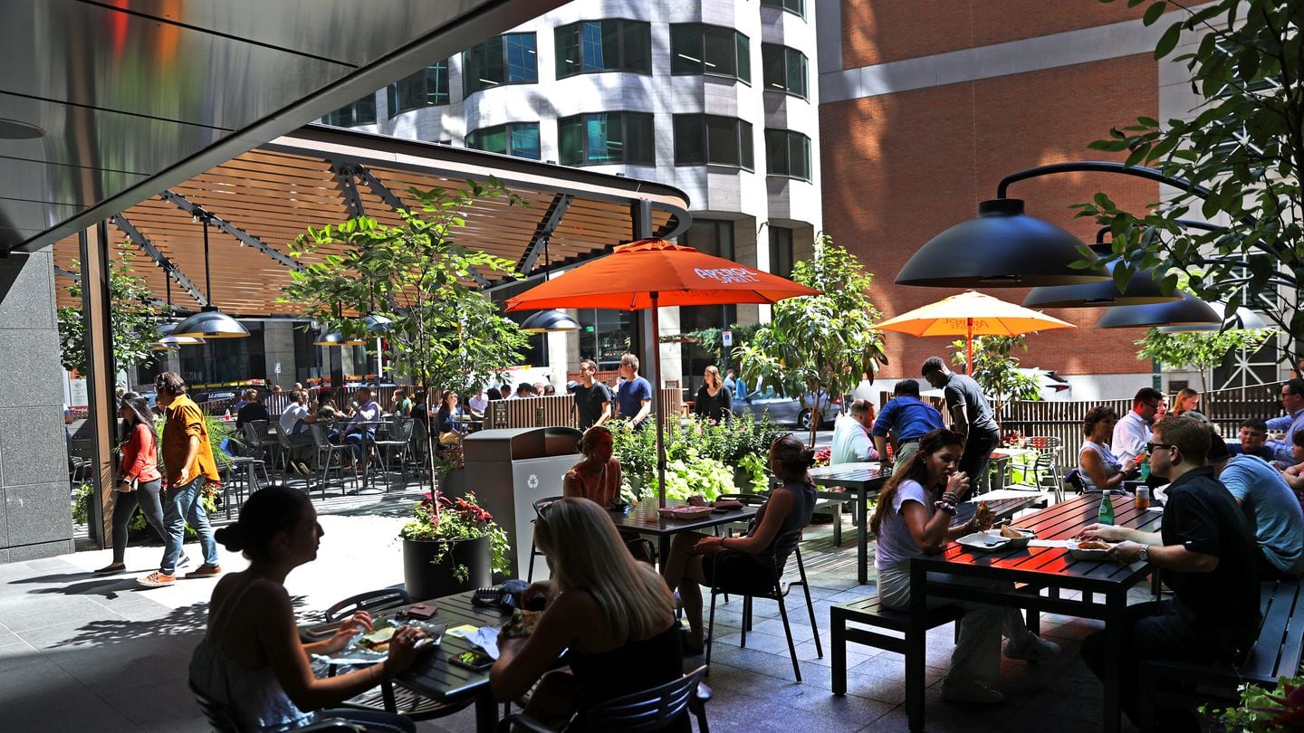 The patio at High Street Place.